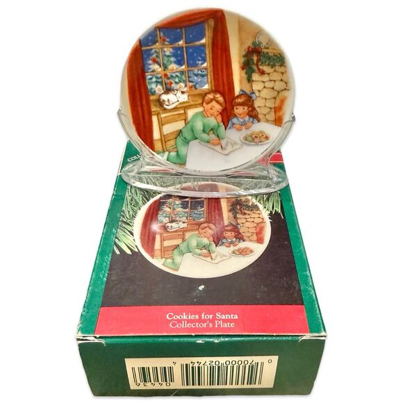 Porcelain Plate Retired Hallmark Keepsake 5 Christmas Ornaments 1987-1991 MINT - Picture 5 of 13